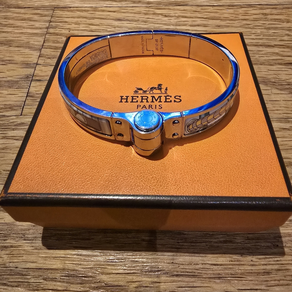 NWT Authentic Hermes Grand Apparat Hinged Bracelet
